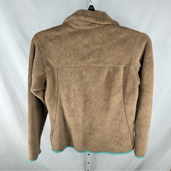 Patagonia Women’s Brown Teal Fleece Polartec Jacket Size Small - Picture 4 of 5